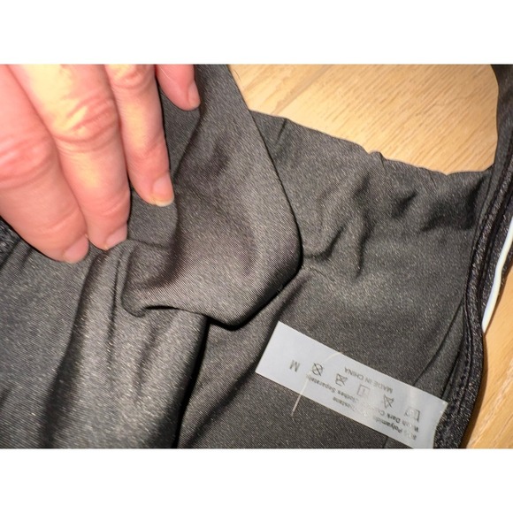 Missguided Black Bikini Bottom High Cut White Trim Swimsuit Lined - Picture 3 of 4